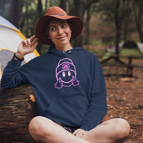 Introducing the ultimate companion for your outdoor adventures – the Happy Camper Hoodie! Designed with the enthusiastic explorer in mind, this hoodie is not just a piece of clothing; it's a declaration of joy and positivity in the great outdoors.